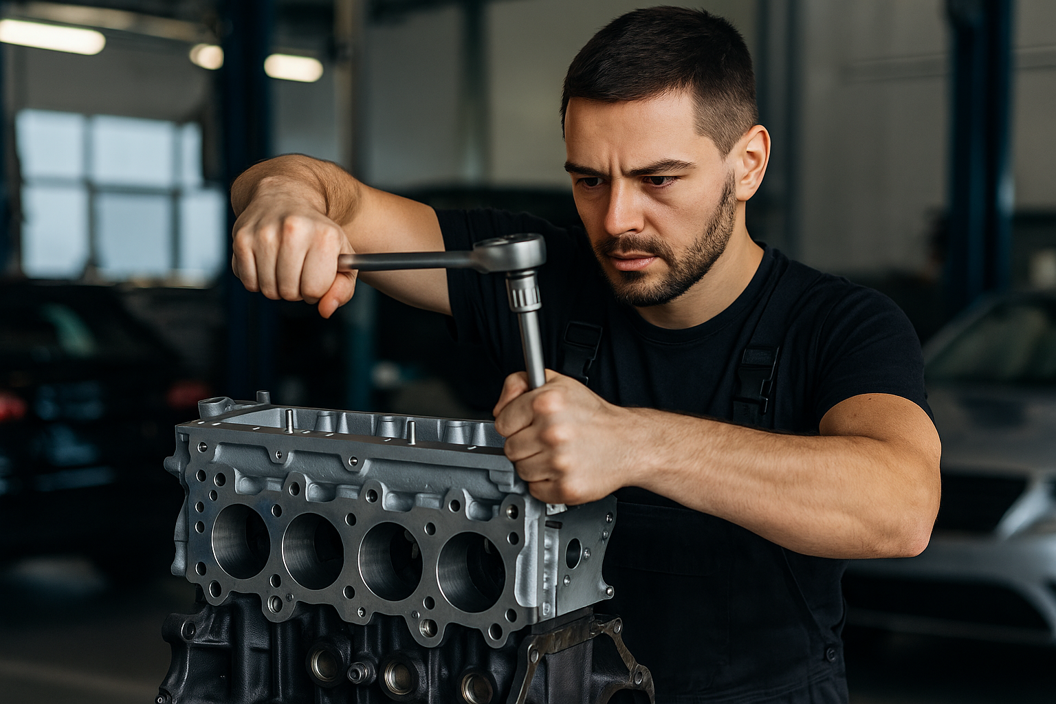 Gear box & engine overhauling